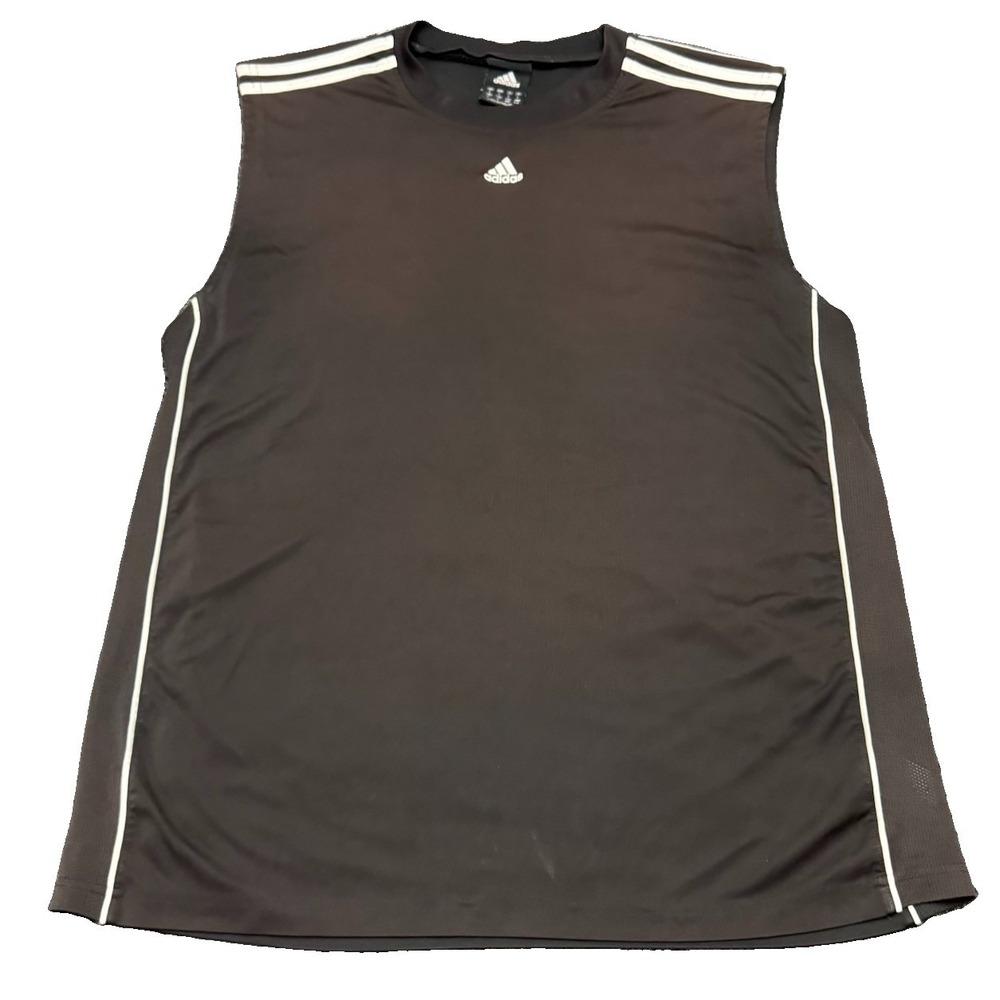 Vintage Y2K 2007 Adidas Clima Sleeveless T Shirt Tank Top Size Large Basketball